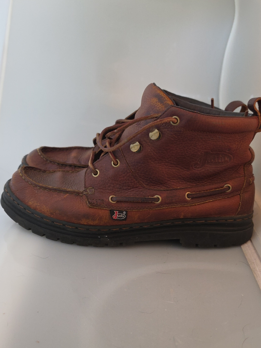 Justin 991 Boots Men's Brown Leather Chukka Boots